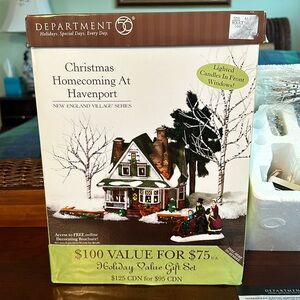 Dept. 56 Christmas Homecoming At Havenport (New England Village Series) NIB